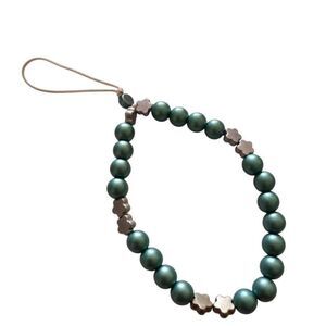 Handmade Metallic Beaded Phone Strap